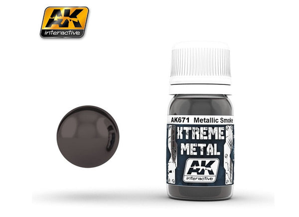 AK Interactive Extreme Metal Paints AK671 Smoke Metallic