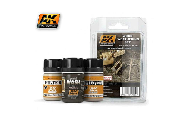 AK Interactive Wood Weathering Set
