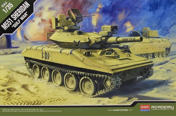 Academy 1:35 - M551 Sheridan "Gulf War" - Plastic Model Kit #13208