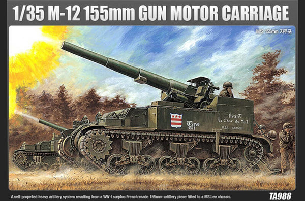 1/35 scale Academy M12 155mm GMC