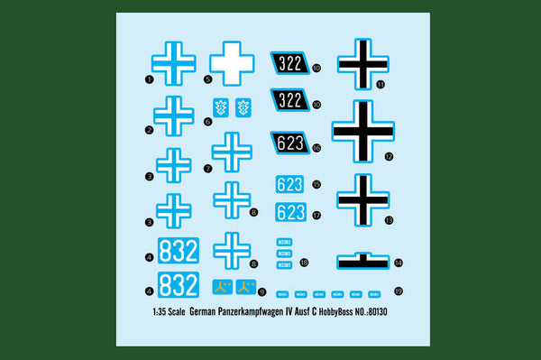 1/35 scale model Hobby Boss German Pz. Kpfw. IV Ausf. C tank Panzer