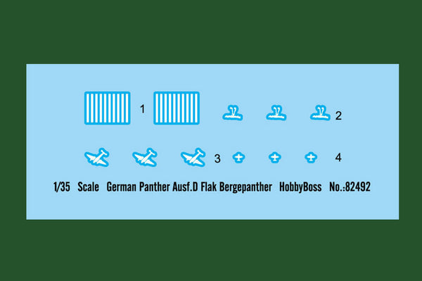 1/35 scale model Hobby Boss Bergepanther Panzer V tank