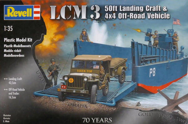 Revell 1/35 LCM3 50ft Landing Craft & Jeep