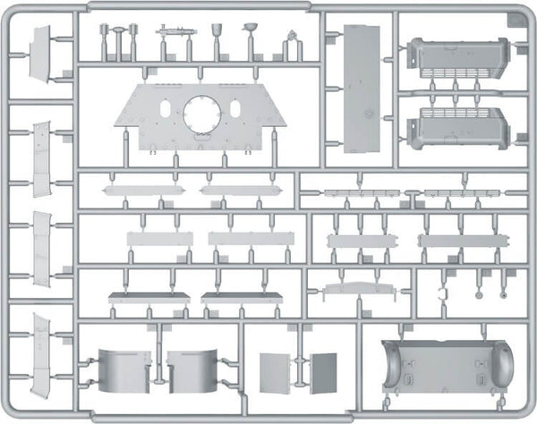 1/35 scale model Miniart SU-122 Initial Production With Full Interior Plastic Kit 35175