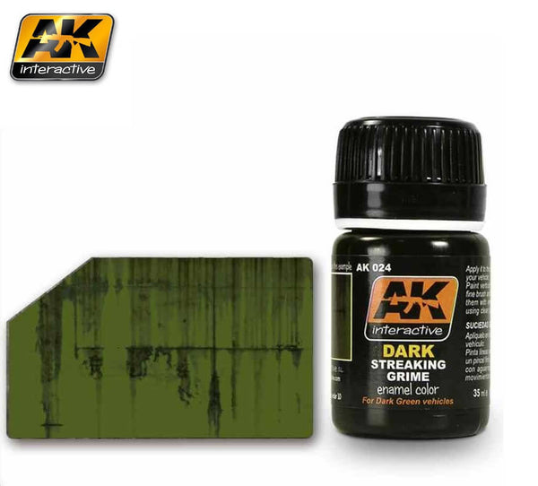AK Interactive Weathering Set Green Vehicles Dark Streaking Grime