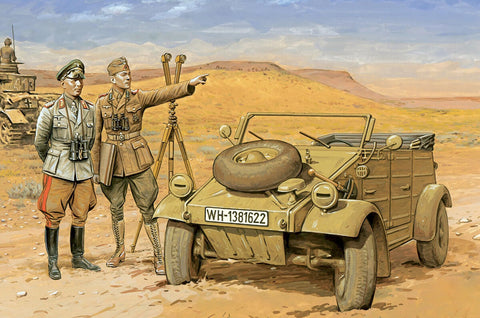 1/35 scale Dragon DAK Kubelwagen with Officers