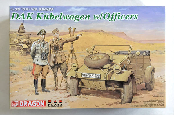 1/35 scale Dragon DAK Kubelwagen with Officers