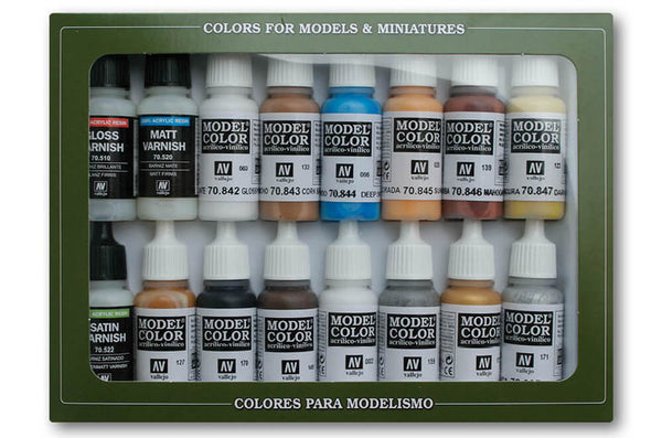 Acrylicos Vallejo Model Colour Set - Folkstone Special (x16), set #70102