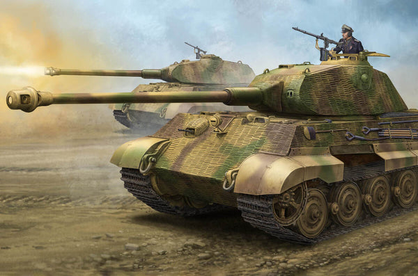 1/35 scale HobbyBoss German Sd Kfz 182 King Tiger Porsche Turret Zimmerit 84530