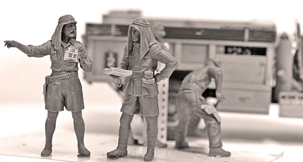 1/35 scale model Masterbox LRDG Long Range Desert Group in North Africa WWII Era kit 3598