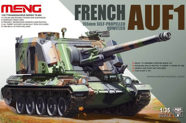 1/35 scale model Meng French AUF1 155mm Self-Propelled Howitzer