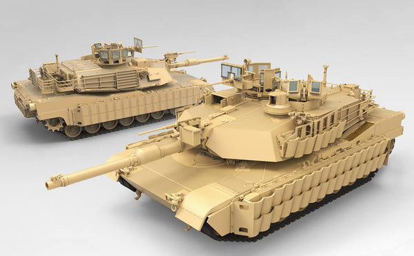 1/35 scale model Meng US Main Battle Tank M1A2 SEP Abrams TUSK I TUSK II