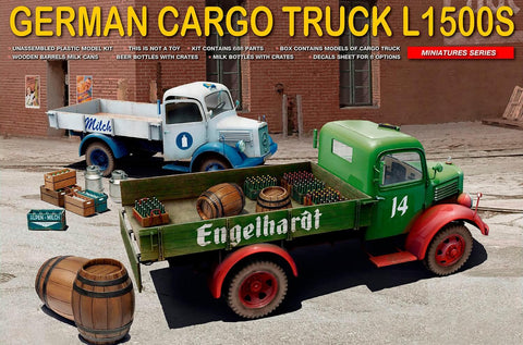 1/35 scale model Miniart German Cargo Truck L 1500 S