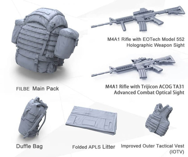 Meng Model Modern US Marines Individual Load Carrying Equipment Resin