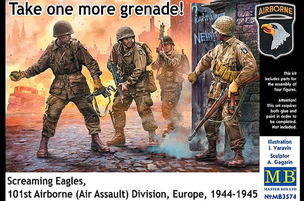 Master Box 1:35 - Screaming Eagles, 101st Airborne 1944-45 - Plastic Figure Model Kit #3574