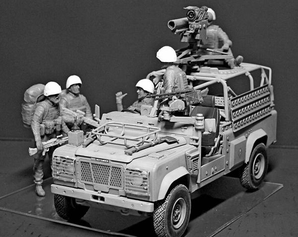 1/35 scale model MasterBox Modern UK Infantrymen Present day Plastic Figure Kit 35180