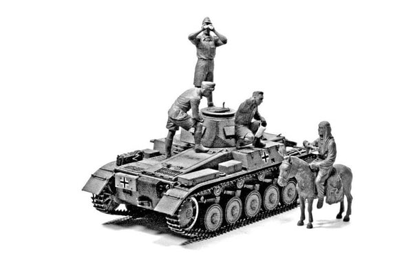 1/35 scale model Master Box Afrika Korps, German Tankmen