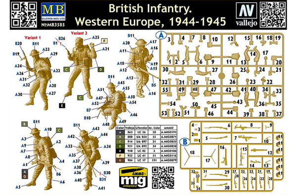 Master Box 1:35 3585 -  British Infantry, Western Europe, 1944-45