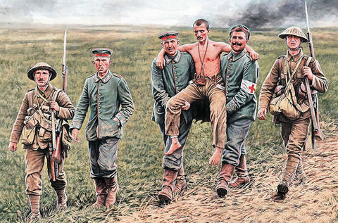 1/35 scale Master Box British and German soldiers, Somme Battle 1916