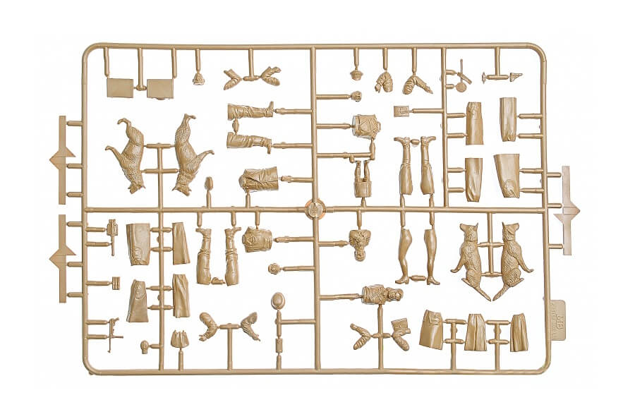 Master Box German Checkpoint Diorama Set - 1:35 Scale Soldiers With Sentry Box Model Kit