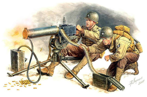 1/35 scale Master Box US Machine-gunners, Europe 1944