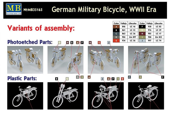 1/35 scale Master Box German Military Bicycle WWII