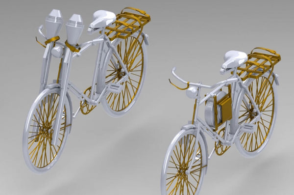 1/35 scale Master Box German Military Bicycle WWII