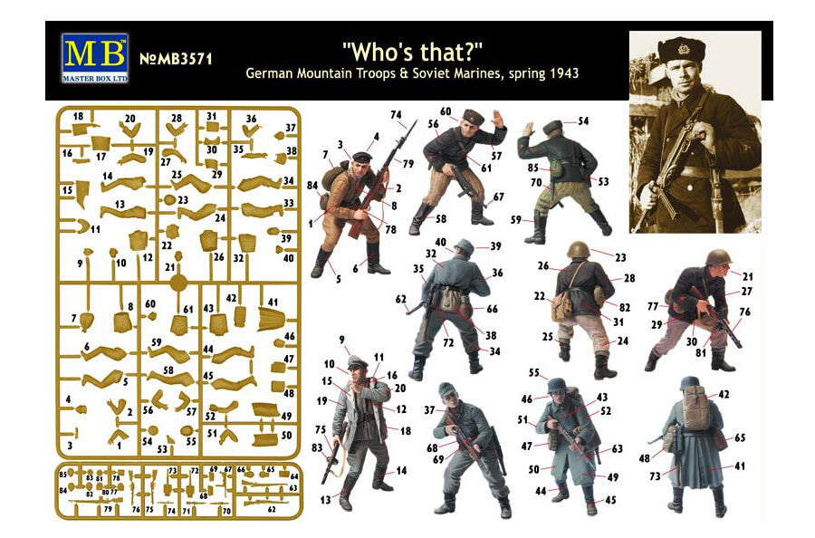 Master Box 1:35 - German Mountain Troops & Soviet Marines - Panzer Models