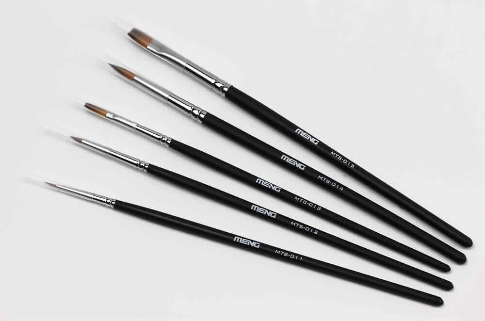 Meng Model 1:35 - Modelling Paint Brush Set - Panzer Models
