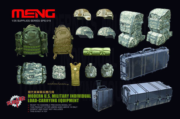 1/35 scale Meng Model Modern US Military Individual Load Carrying Equipment