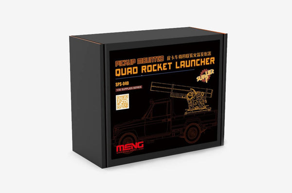 1/35 scale model Meng Pick-Up Mounted Quad Rocket Launcher