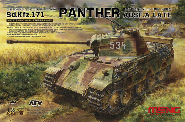 1/35 scale Meng Model Sd.Kfz.171 Panther Ausf. A Late