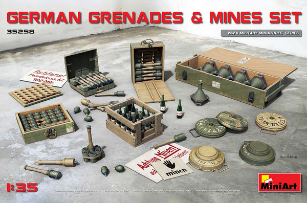 1/35 scale Miniart German Grenades & Mines Set