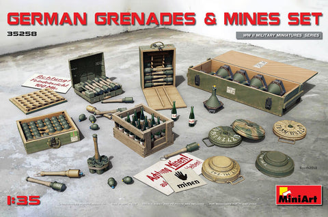 1/35 scale Miniart German Grenades & Mines Set