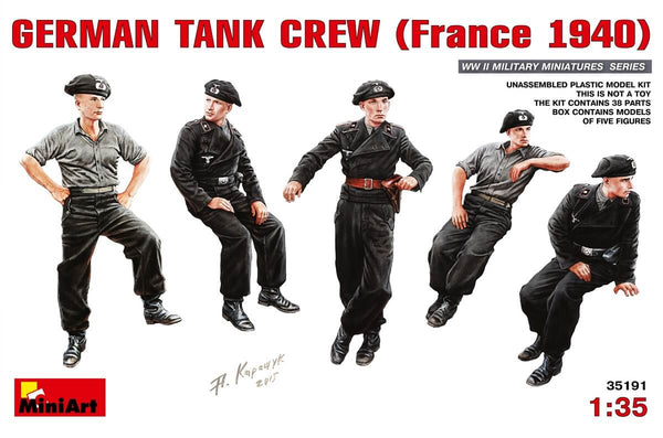 Miniart 1/35 scale German Tank Crew, France 1940