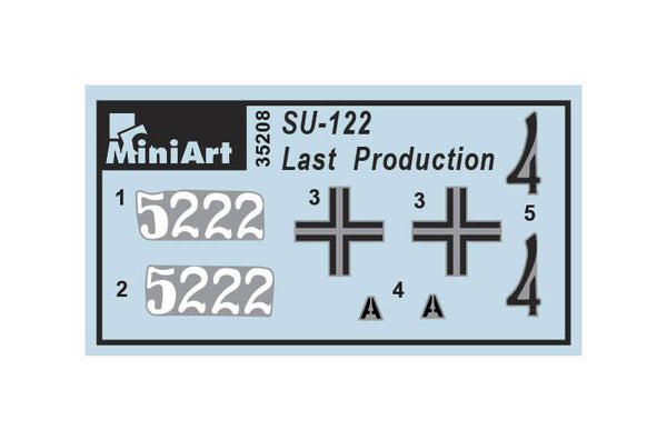 1/35 scale Miniart SU-122 Last Production with Interior