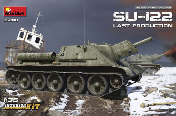 1/35 scale Miniart SU-122 Last Production with Interior