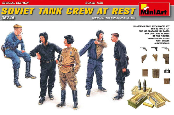 1/35 scale Miniart Soviet Tank Crew at Rest Special Edition