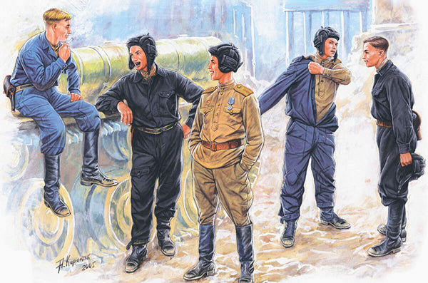 1/35 scale Miniart Soviet Tank Crew at Rest Special Edition