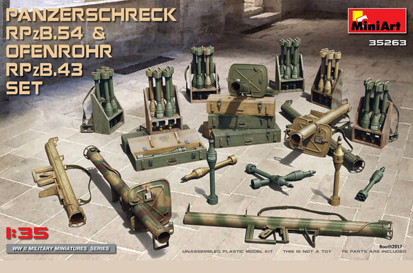 Miniart 1:35 Panzerschreck RPzB.54 & Ofenrohr RPzB.43 Set