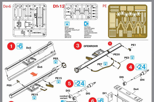 Miniart 1:35 Panzerschreck RPzB.54 & Ofenrohr RPzB.43 Set