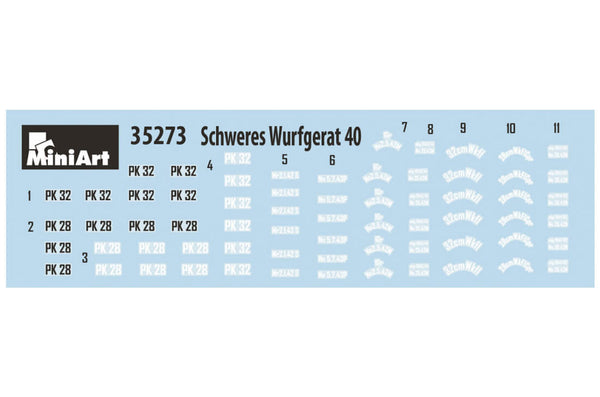 1/35 scale Miniart Schweres Wurfgerät 40