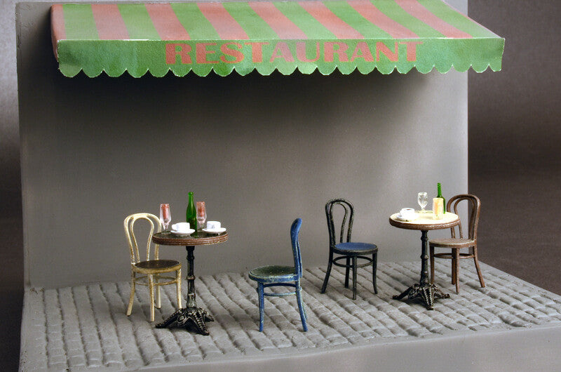 Miniart 1 35 Cafe Furniture and Crockery