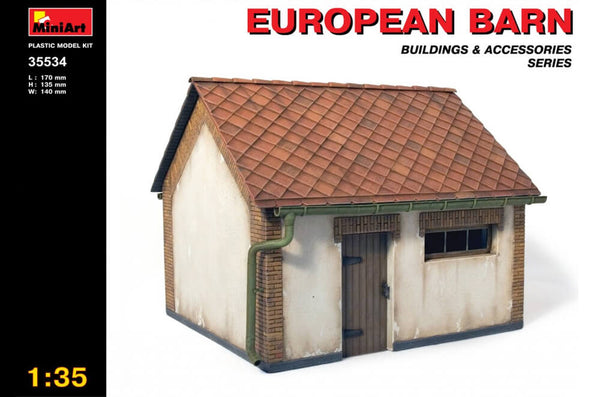 Miniart 1:35 - European Barn - Plastic model kit #35534