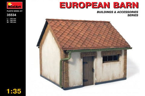 Miniart 1:35 - European Barn - Plastic model kit #35534