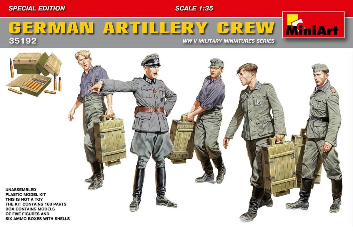 MIN35471) - Miniart 1:35 - German Gun Crew à partir de 18,95 € (juillet 2026 MIN35471) - Miniart 1:35 - German Gun Crew à partir de 18,95 € (juillet 2026