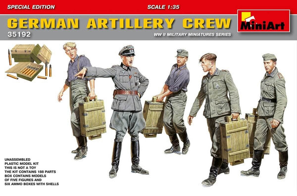 1/35 scale model Miniart German Artillery Crew (Special Edition)