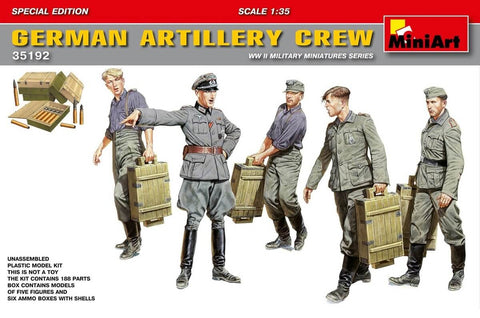 1/35 scale model Miniart German Artillery Crew (Special Edition)