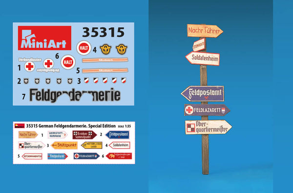 Miniart 1:35 - German Feldgendarmerie Special Edition - Plastic Figure Model Kit #35315