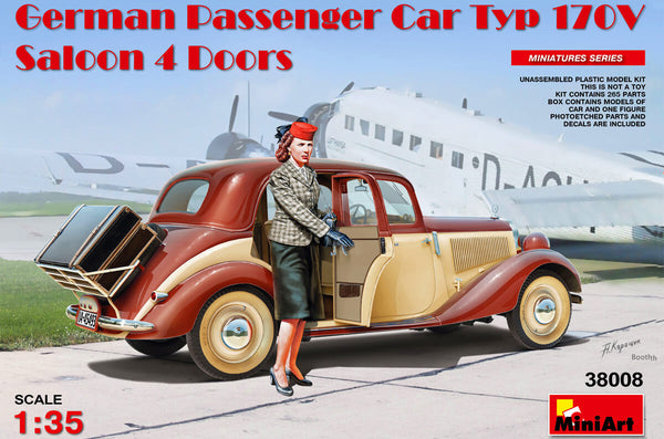 1/35 scale model Miniart German Passenger Car Type 170V 4 Doors